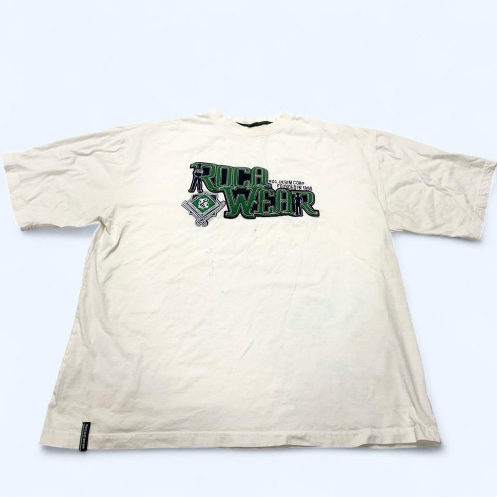 Vintage Rocawear Embroidered Stickball Graphic Tee 2XL